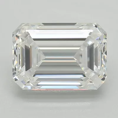 1.34ct D VVS2 Excellent Cut Emerald Lab Grown Diamond