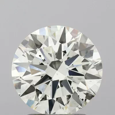 2.09ct K SI1 Rare Carat Ideal Cut Round Diamond