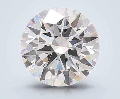 4.21ct D VS2 Rare Carat Ideal Cut Round Lab Grown Diamond