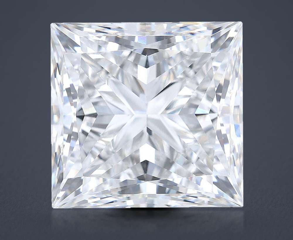 12.55ct F VVS2 Rare Carat Ideal Cut Princess Lab Grown Diamond