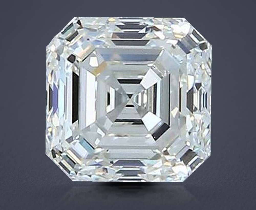 0.90ct J VVS1 Very Good Cut Asscher Diamond