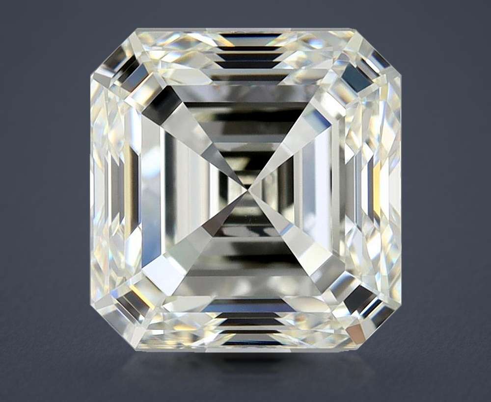2.05ct K VS1 Rare Carat Ideal Cut Asscher Diamond