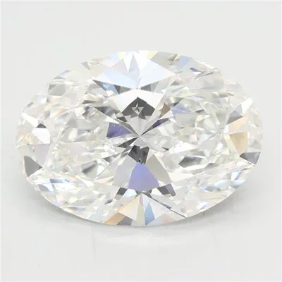 3.08ct F VVS2 Rare Carat Ideal Cut Oval Lab Grown Diamond