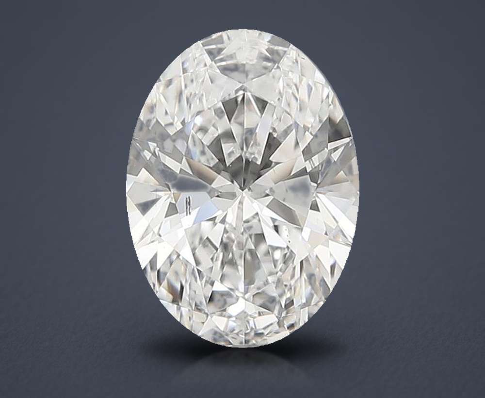 1.66ct D SI1 Rare Carat Ideal Cut Oval Lab Grown Diamond