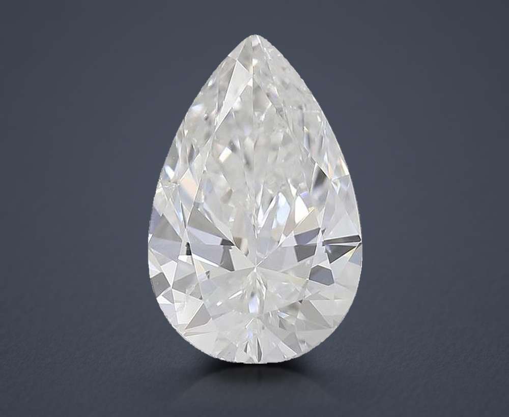 2.01ct F SI2 Rare Carat Ideal Cut Pear Diamond