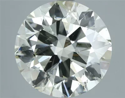 4.01ct K SI2 Rare Carat Ideal Cut Round Diamond