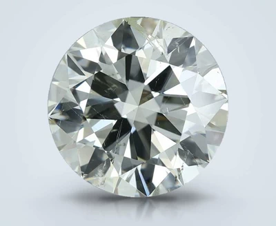 4.01ct K SI2 Rare Carat Ideal Cut Round Diamond