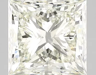 3.81ct K VVS1 Rare Carat Ideal Cut Princess Diamond