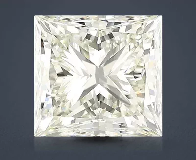 3.81ct K VVS1 Rare Carat Ideal Cut Princess Diamond