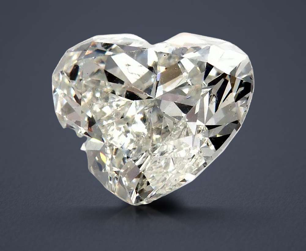 1.52ct J SI2 Rare Carat Ideal Cut Heart Diamond