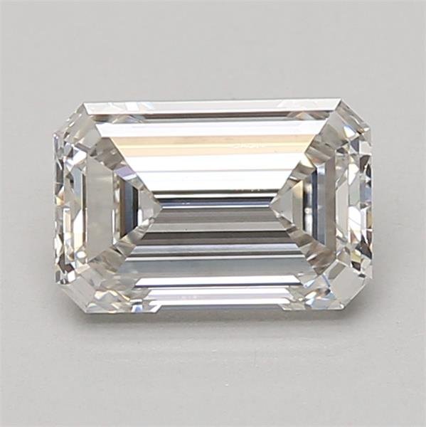1.51ct F VS1 Rare Carat Ideal Cut Emerald Lab Grown Diamond
