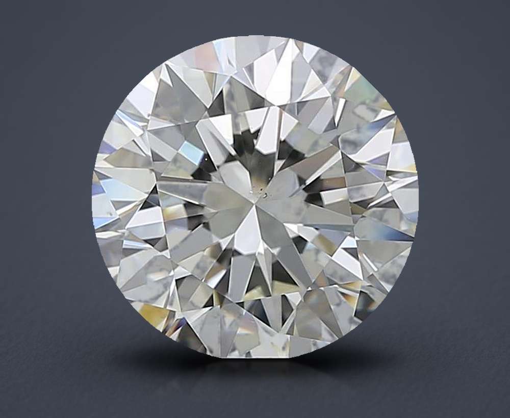 4.00ct K VS2 Rare Carat Ideal Cut Round Diamond
