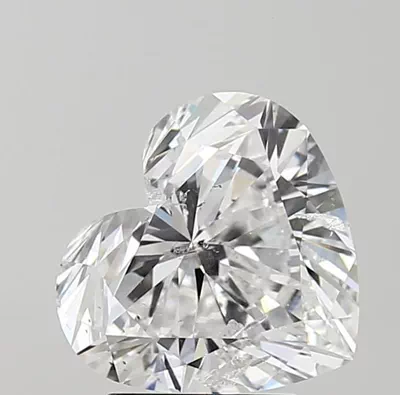 3.01ct D SI2 Rare Carat Ideal Cut Heart Diamond