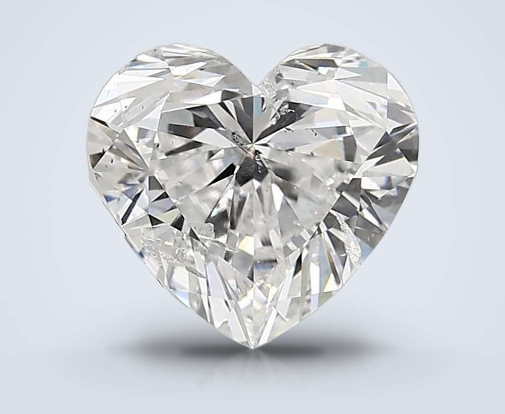 3.01ct D SI2 Rare Carat Ideal Cut Heart Diamond
