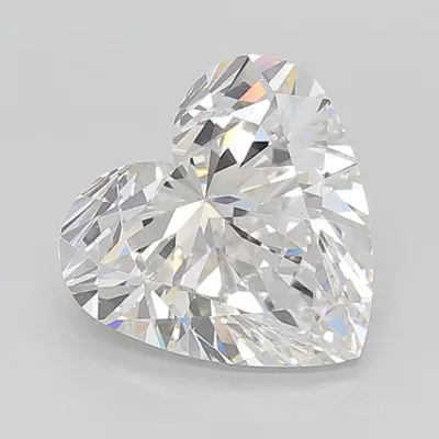 8.04ct G VVS2 Rare Carat Ideal Cut Heart Lab Grown Diamond