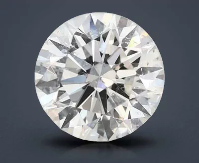 3.16ct J SI2 Rare Carat Ideal Cut Round Diamond
