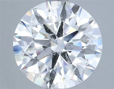 4.01ct H SI2 Rare Carat Ideal Cut Round Diamond