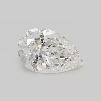 3.56ct E VVS2 Rare Carat Ideal Cut Pear Lab Grown Diamond