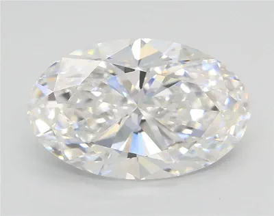 2.70ct E VVS2 Very Good Cut Oval Lab Grown Diamond
