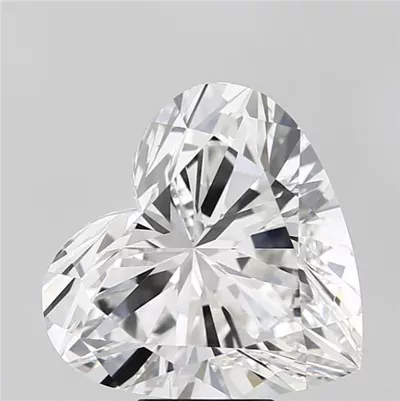 7.24ct F VS1 Rare Carat Ideal Cut Heart Lab Grown Diamond