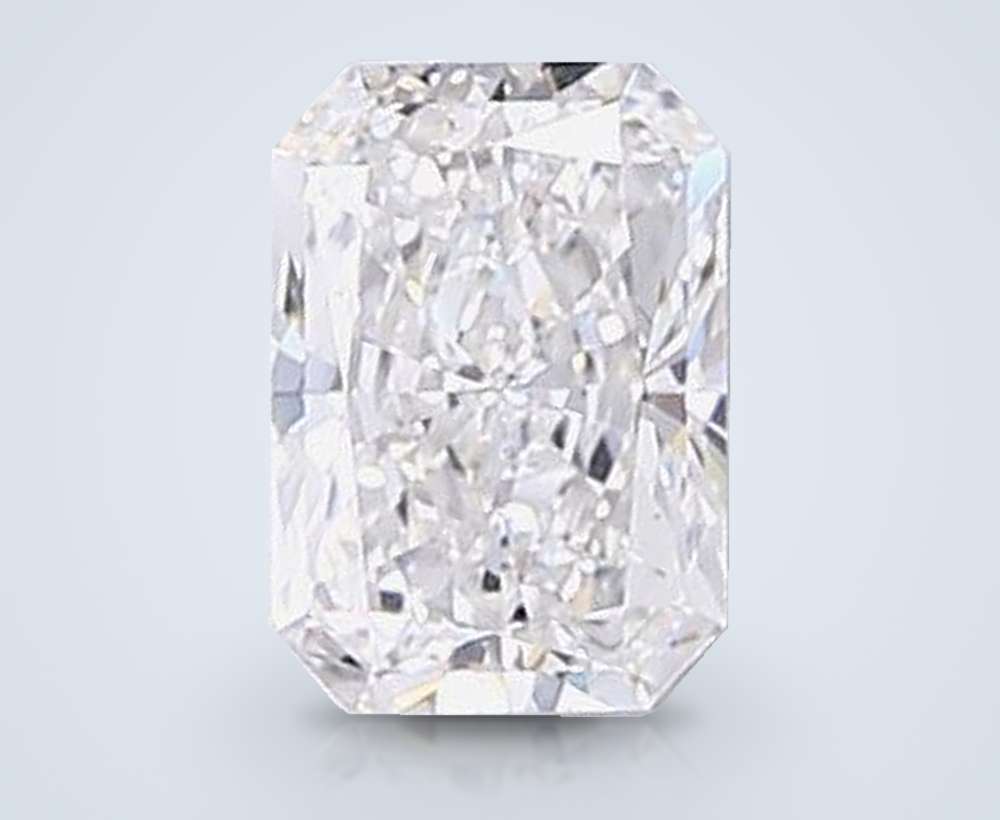 2.52ct E VS2 Very Good Cut Radiant Lab Grown Diamond
