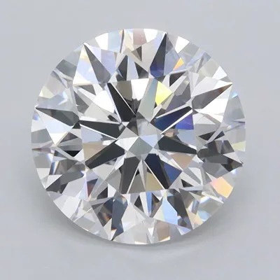 2.45ct D FL Rare Carat Ideal Cut Round Lab Grown Diamond