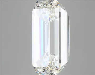 15.31ct F VVS2 Rare Carat Ideal Cut Emerald Lab Grown Diamond