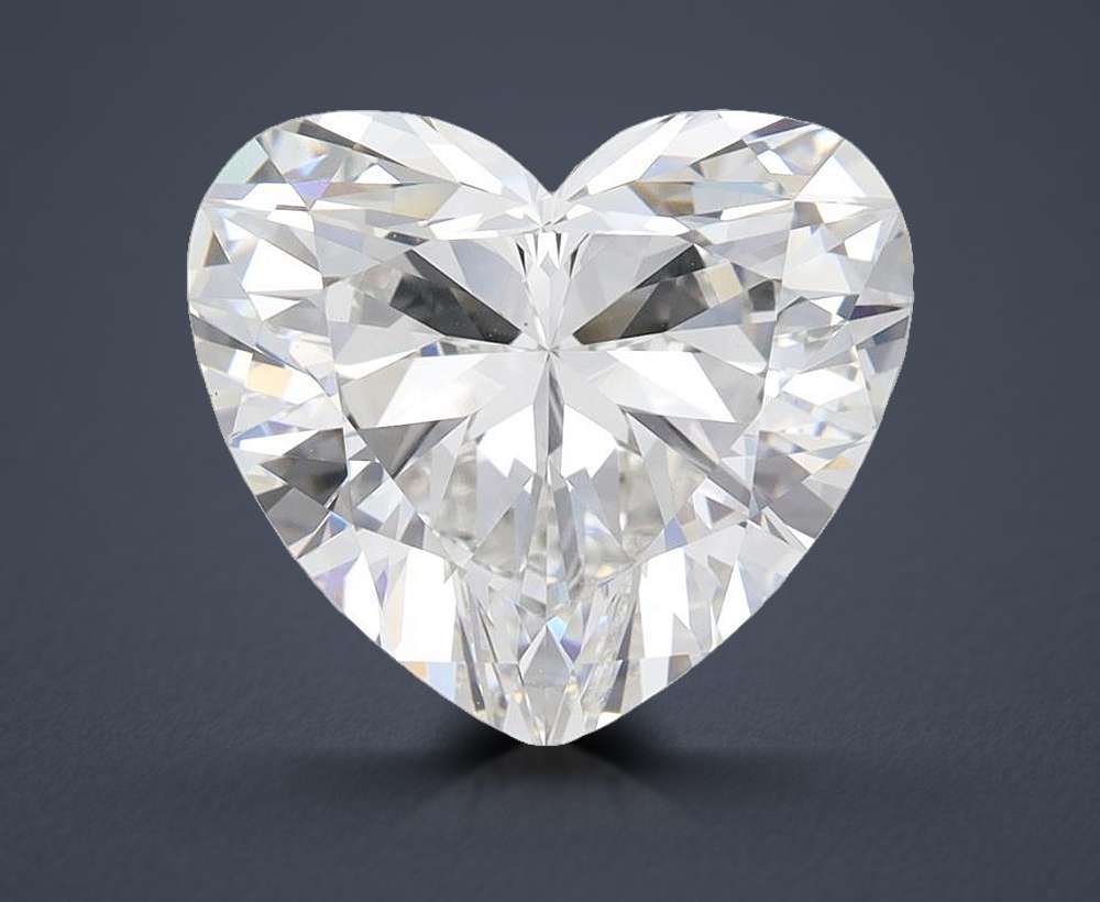 5.26ct E VVS2 Rare Carat Ideal Cut Heart Lab Grown Diamond