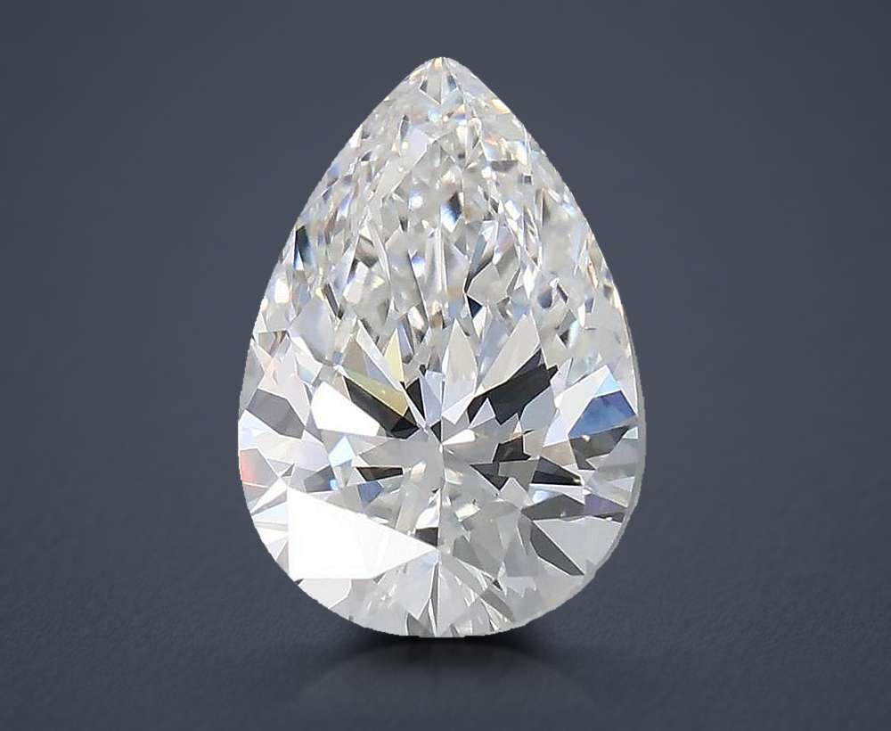 1.57ct E VS1 Rare Carat Ideal Cut Pear Lab Grown Diamond