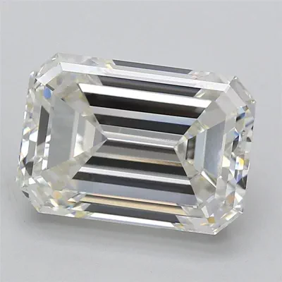 5.52ct H VVS2 Very Good Cut Emerald Lab Grown Diamond