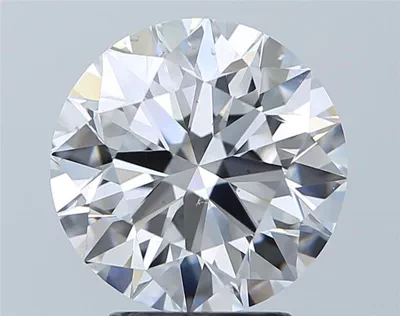 3.45ct D VS2 Rare Carat Ideal Cut Round Diamond