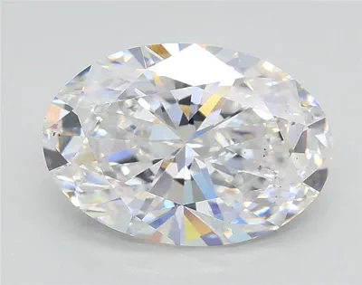 2.01ct E VS2 Rare Carat Ideal Cut Oval Lab Grown Diamond
