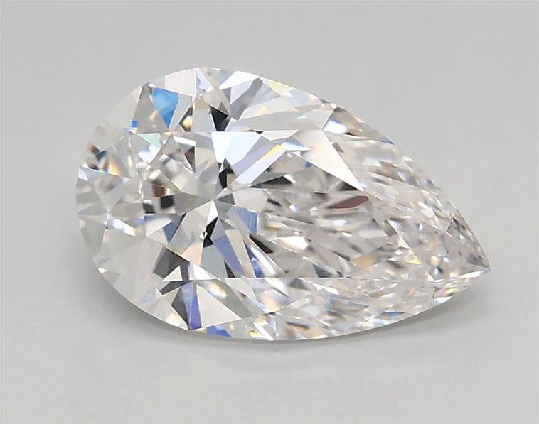 1.39ct F VVS1 Rare Carat Ideal Cut Pear Lab Grown Diamond