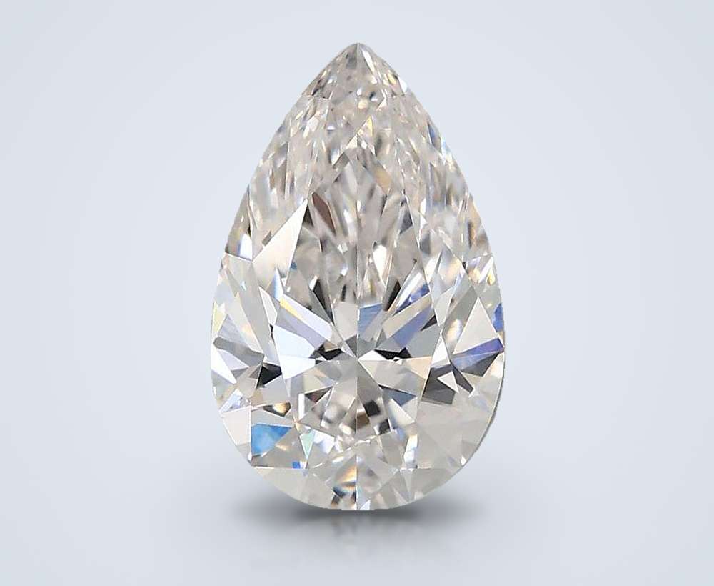 1.39ct F VVS1 Rare Carat Ideal Cut Pear Lab Grown Diamond