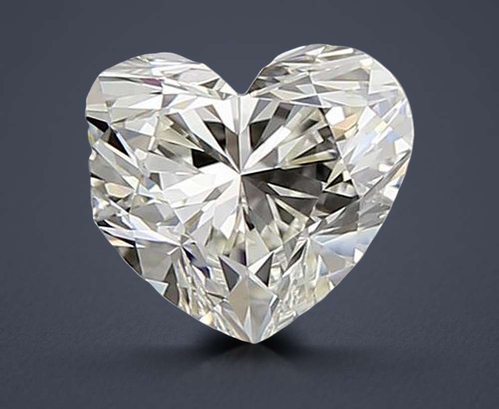 0.52ct K IF Rare Carat Ideal Cut Heart Diamond