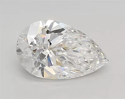 1.15ct D VVS2 Rare Carat Ideal Cut Pear Lab Grown Diamond