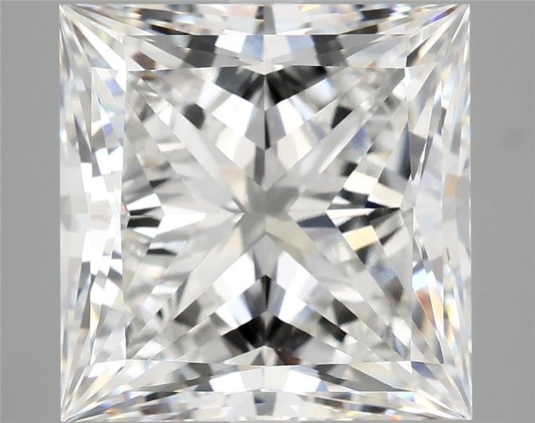 7.70ct E VVS2 Rare Carat Ideal Cut Princess Lab Grown Diamond