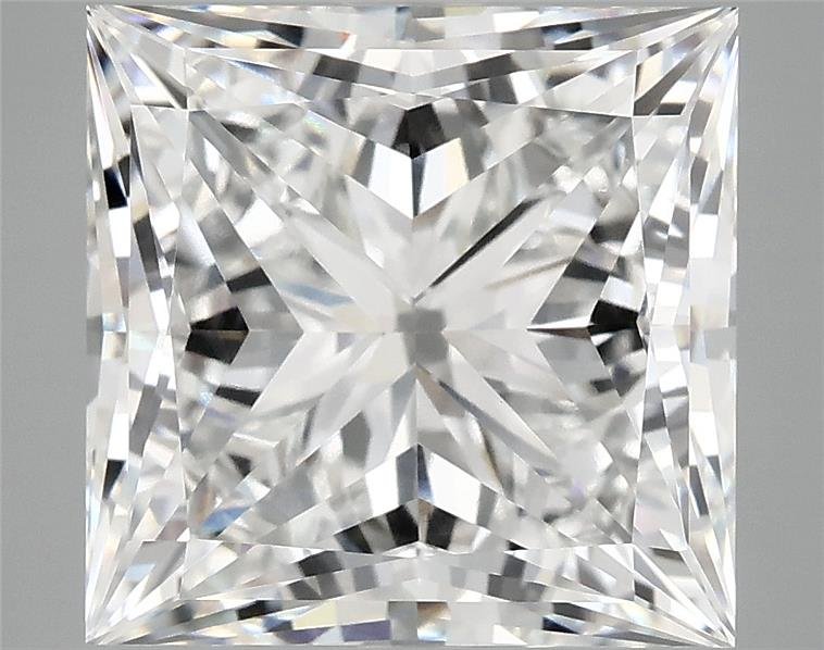 7.01ct E VVS2 Rare Carat Ideal Cut Princess Lab Grown Diamond
