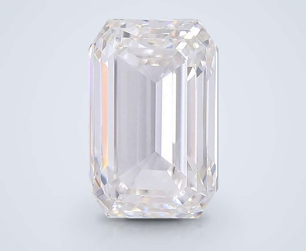 10.10ct G VVS2 Rare Carat Ideal Cut Emerald Lab Grown Diamond