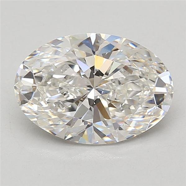 3.06ct E VVS2 Rare Carat Ideal Cut Oval Lab Grown Diamond