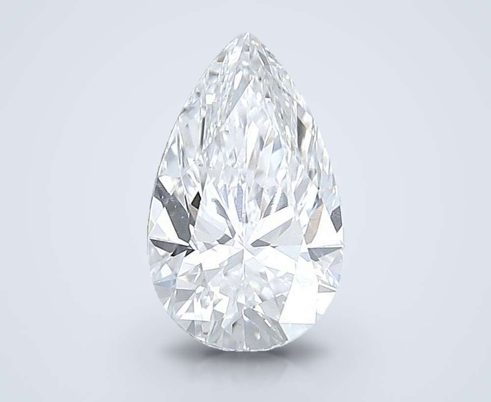 2.03ct E VS1 Rare Carat Ideal Cut Pear Lab Grown Diamond