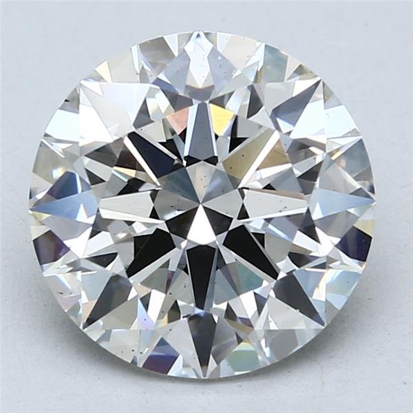 4.02ct F SI1 Rare Carat Ideal Cut Round Lab Grown Diamond