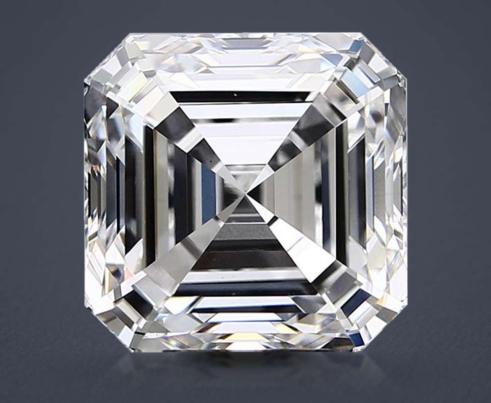7.01ct G VS1 Rare Carat Ideal Cut Asscher Lab Grown Diamond