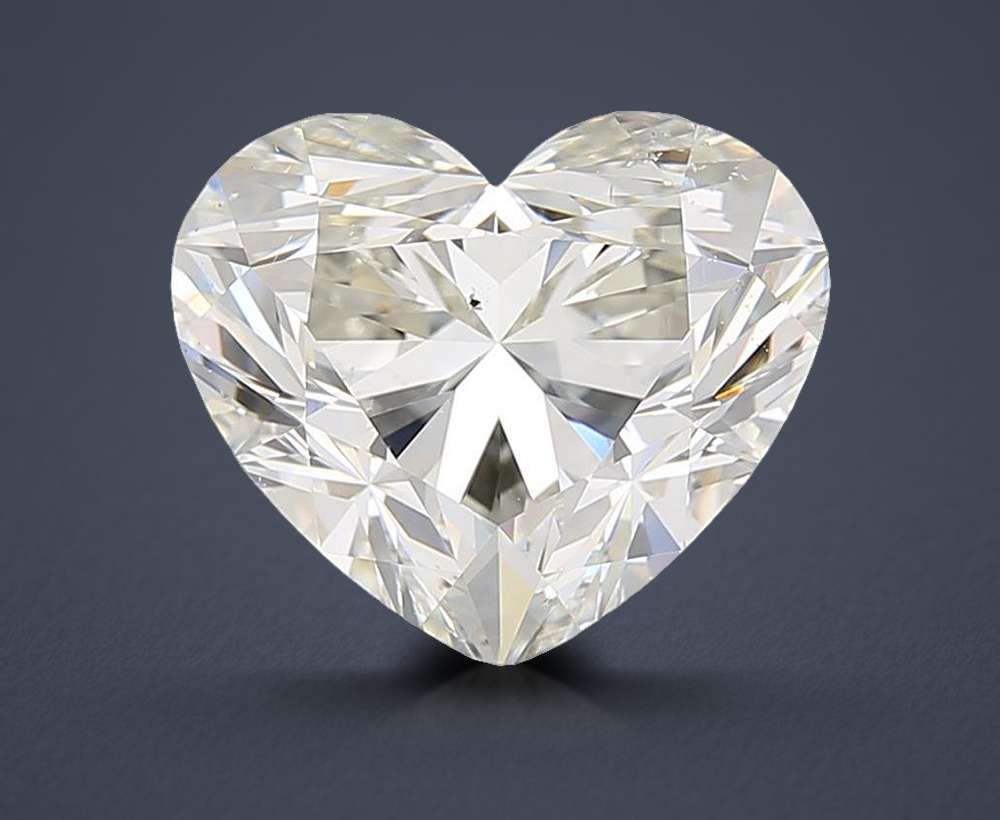 5.02ct K SI2 Rare Carat Ideal Cut Heart Diamond