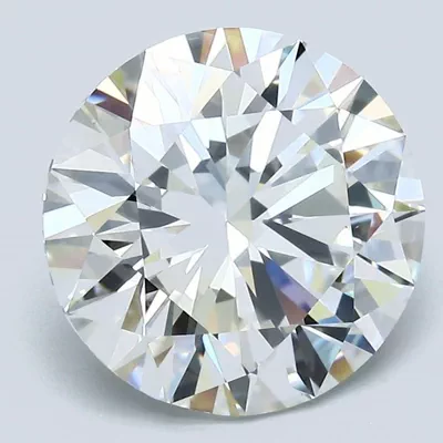 4.04ct I SI1 Rare Carat Ideal Cut Round Diamond
