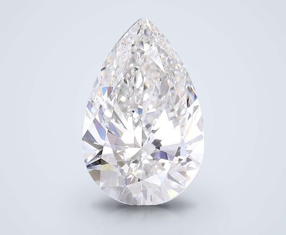 14.03ct F VVS2 Rare Carat Ideal Cut Pear Lab Grown Diamond