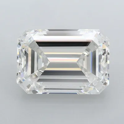 3.08ct F VS1 Rare Carat Ideal Cut Emerald Lab Grown Diamond