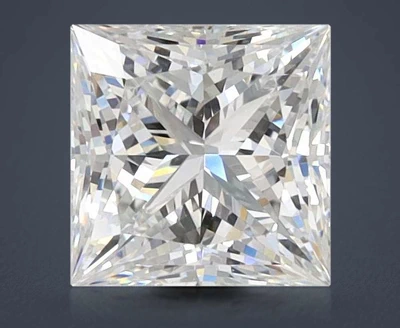 1.53ct D VS1 Rare Carat Ideal Cut Princess Lab Grown Diamond