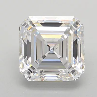 1.52ct D VS2 Rare Carat Ideal Cut Asscher Lab Grown Diamond