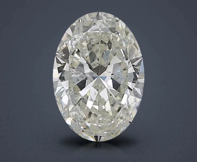 4.03ct J SI2 Rare Carat Ideal Cut Oval Diamond